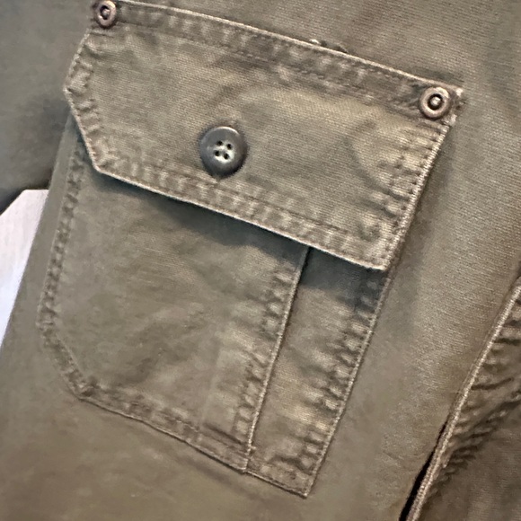 Cabela's Dark Green Shirt Jacket Shacket Fully Lined in Fleece Size L - Picture 5 of 6